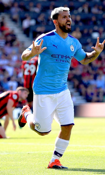 Aguero's double steers Man City to 3-1 win at Bournemouth